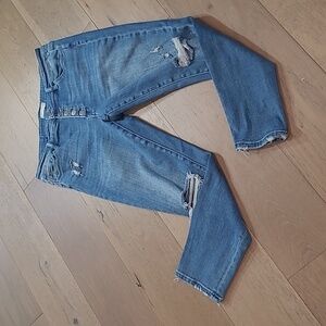 Altar'd State Jeans Women's sz 31 Button Fly Distressed Mid Rise Skinny Ankle